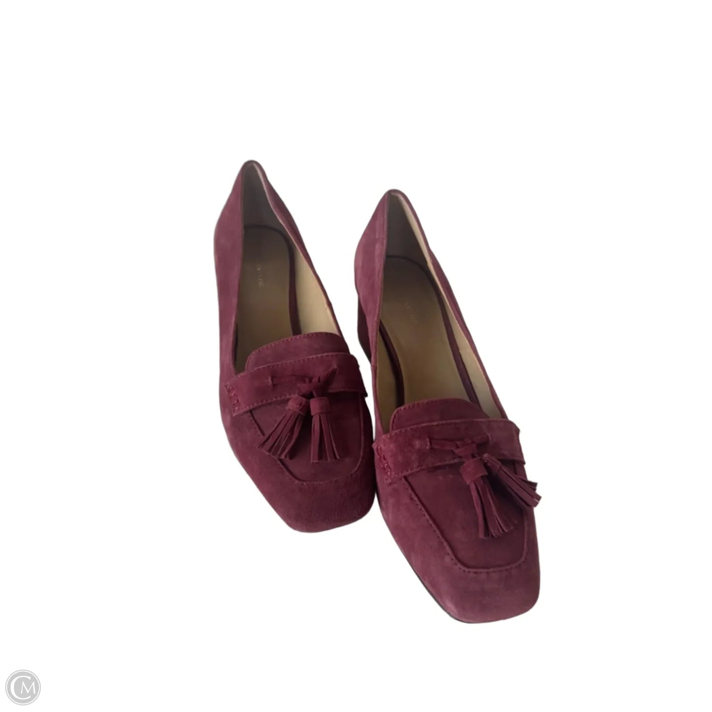 Shoes Heels Block By Ann Taylor In Purple, Size: 8