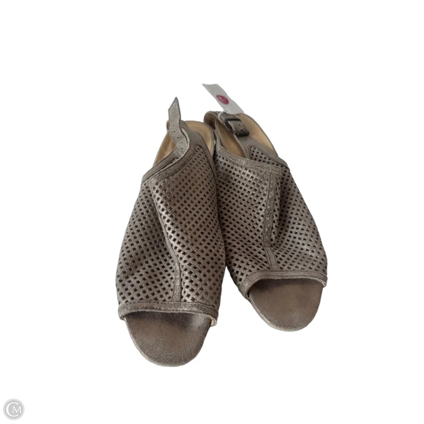 Sandals Heels Block By Paul Green In Grey, Size: 10.5