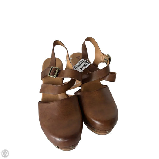 Shoes Heels Block By Korks In Brown, Size: 10