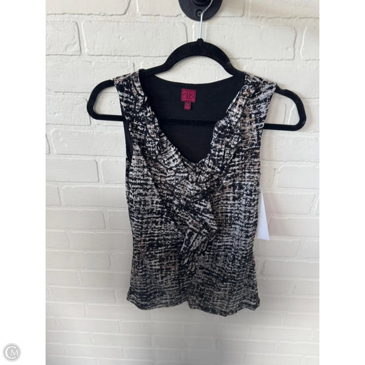 Top Sleeveless By 212 Collection In Black & Brown, Size: Xs