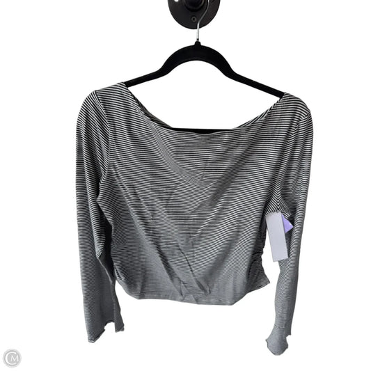 Top Long Sleeve By Edikted In Black & White, Size: L