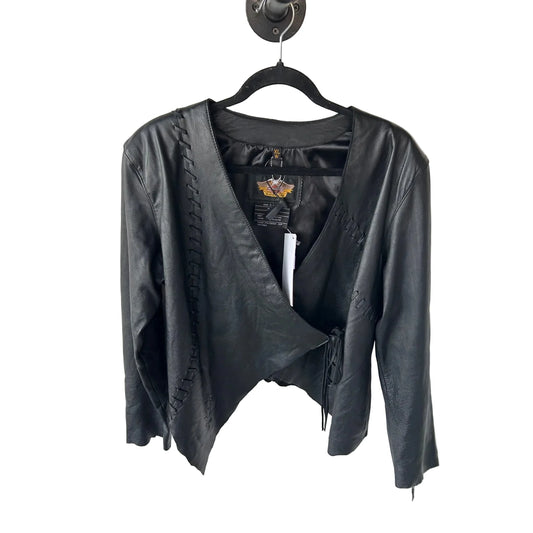 Jacket Leather By Harley Davidson In Black, Size: Xl