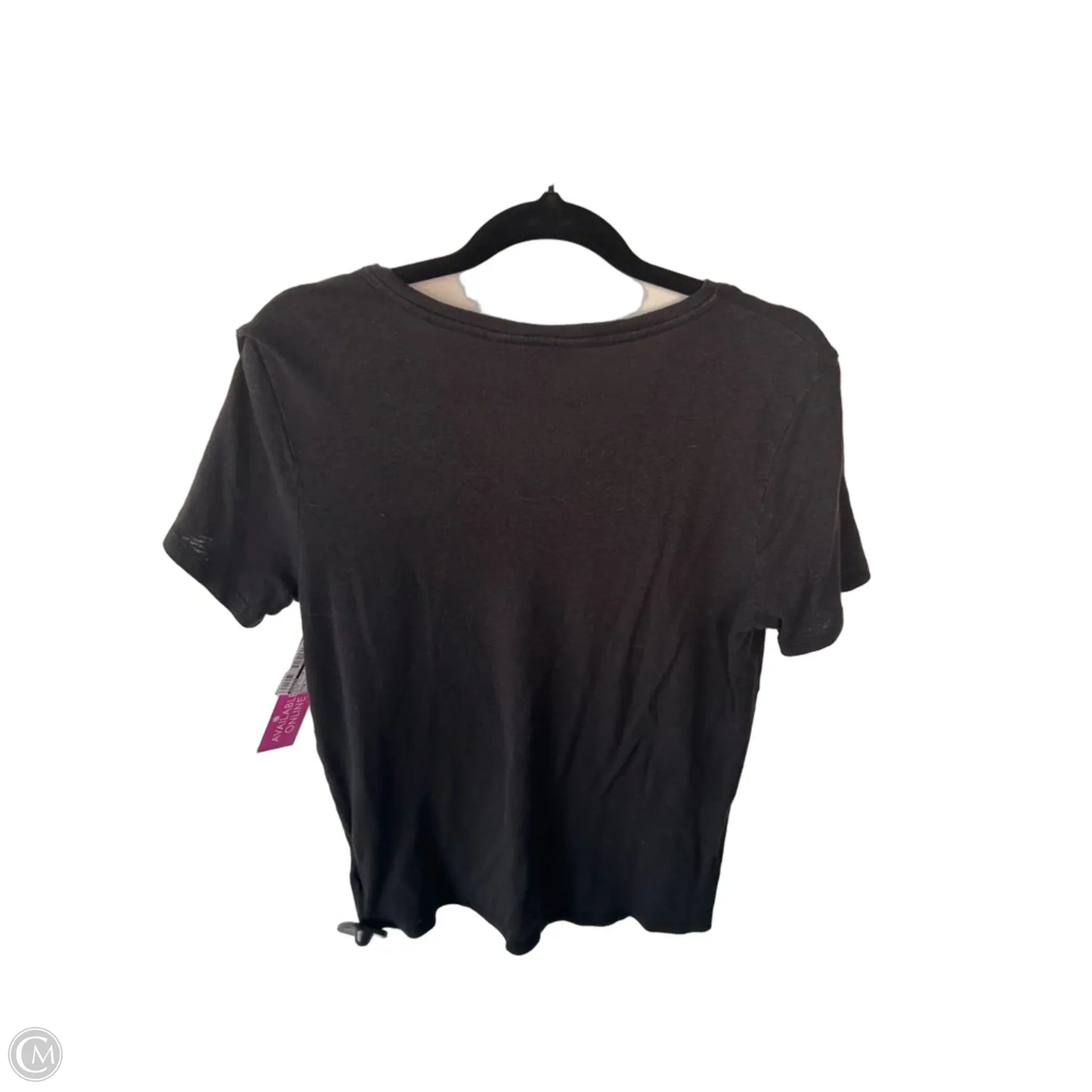 Athletic Top Short Sleeve By Athleta In Black, Size: M