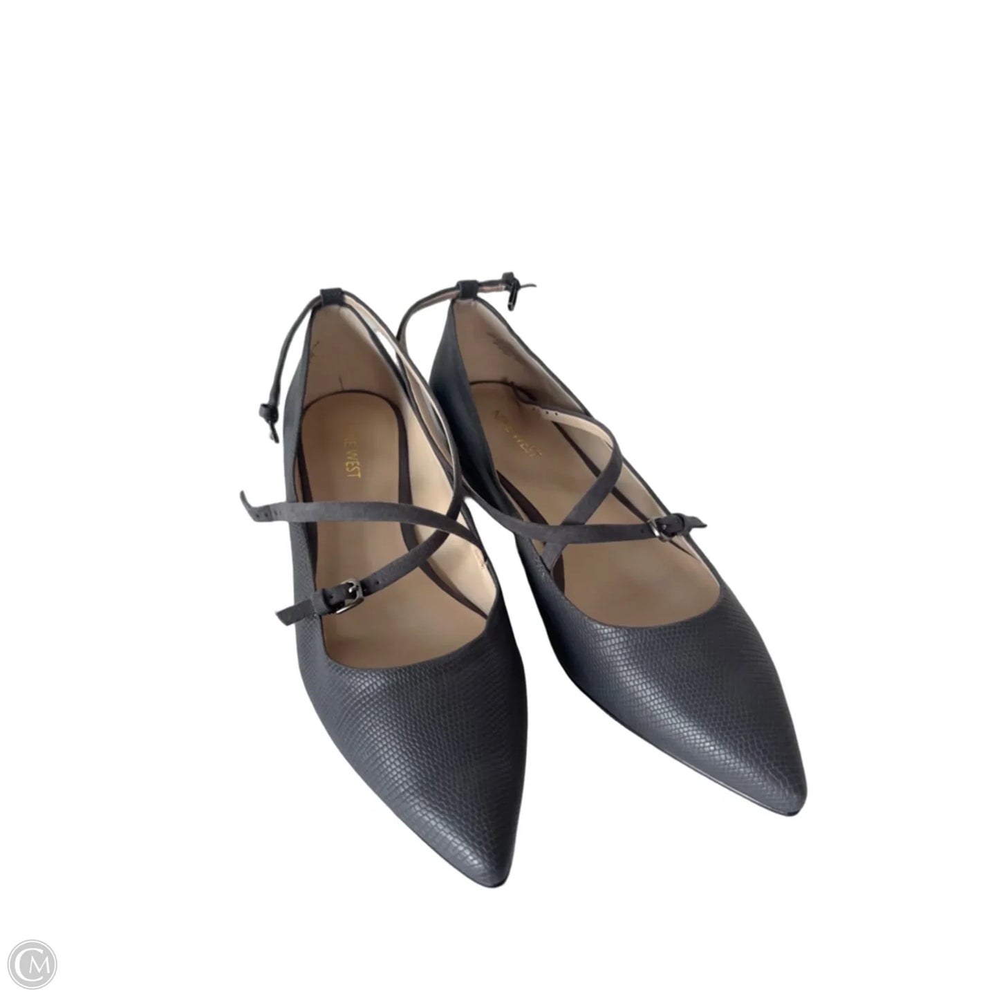 Shoes Flats By Nine West In Grey, Size: 9.5