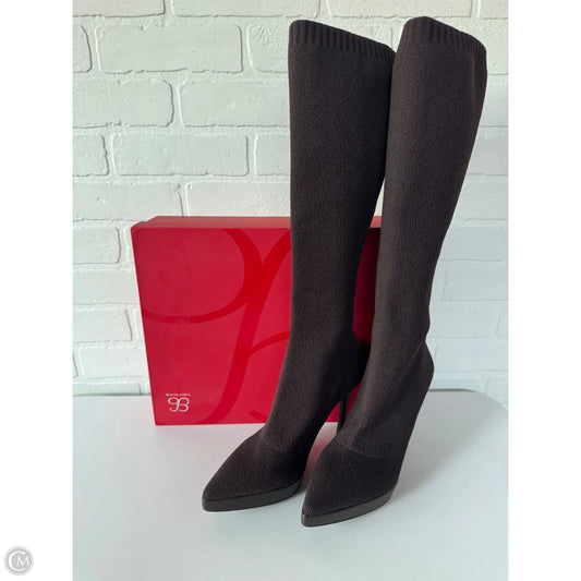 Boots Knee Heels By Cmc In Brown, Size: 8