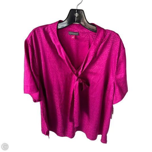 Top Short Sleeve By Vince Camuto In Pink, Size: 2x