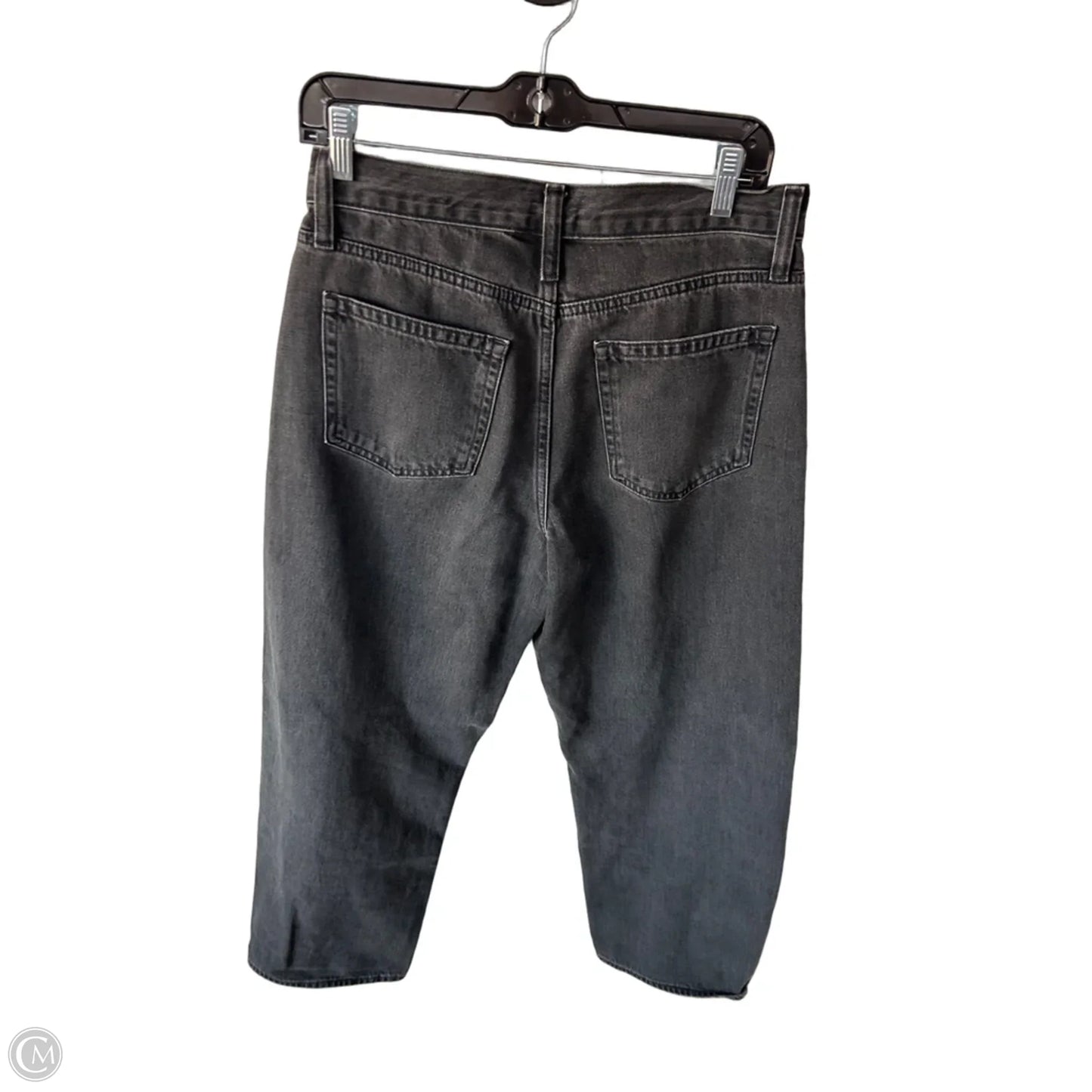 Jeans Straight By Gap In Black Denim, Size: 6