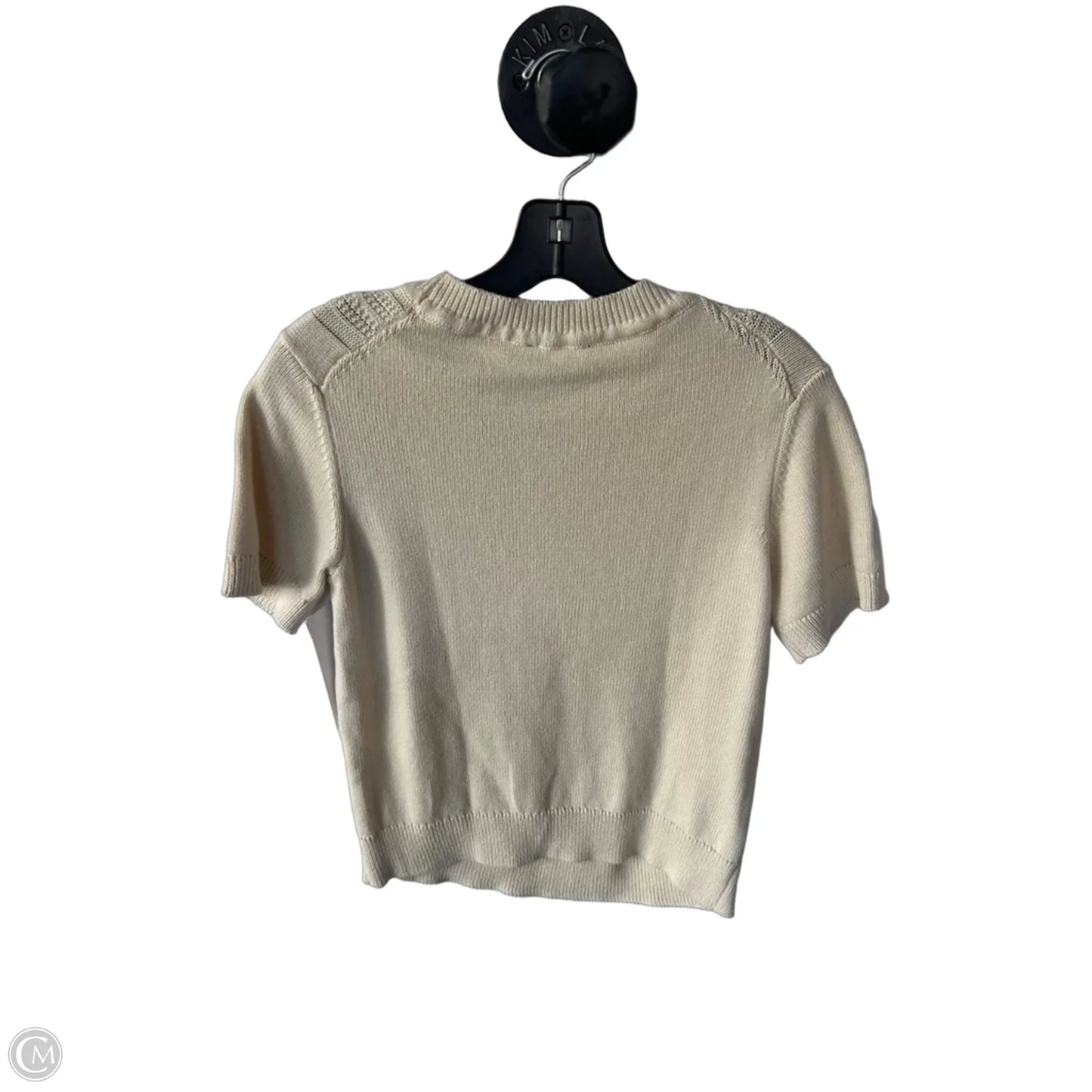 Sweater Short Sleeve By Nautica In Tan, Size: S