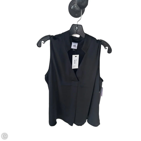 Top Sleeveless By Cabi In Black, Size: L