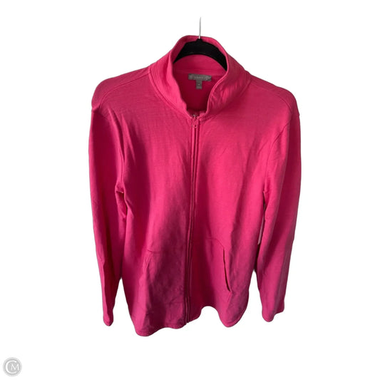 Sweatshirt Collar By Talbots In Pink, Size: M