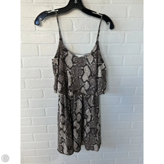 Dress Casual Short By H&m In Snakeskin Print, Size: S