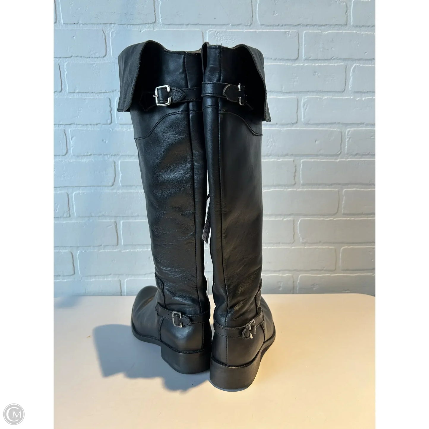 Boots Knee Flats By Steve Madden In Black, Size: 6.5