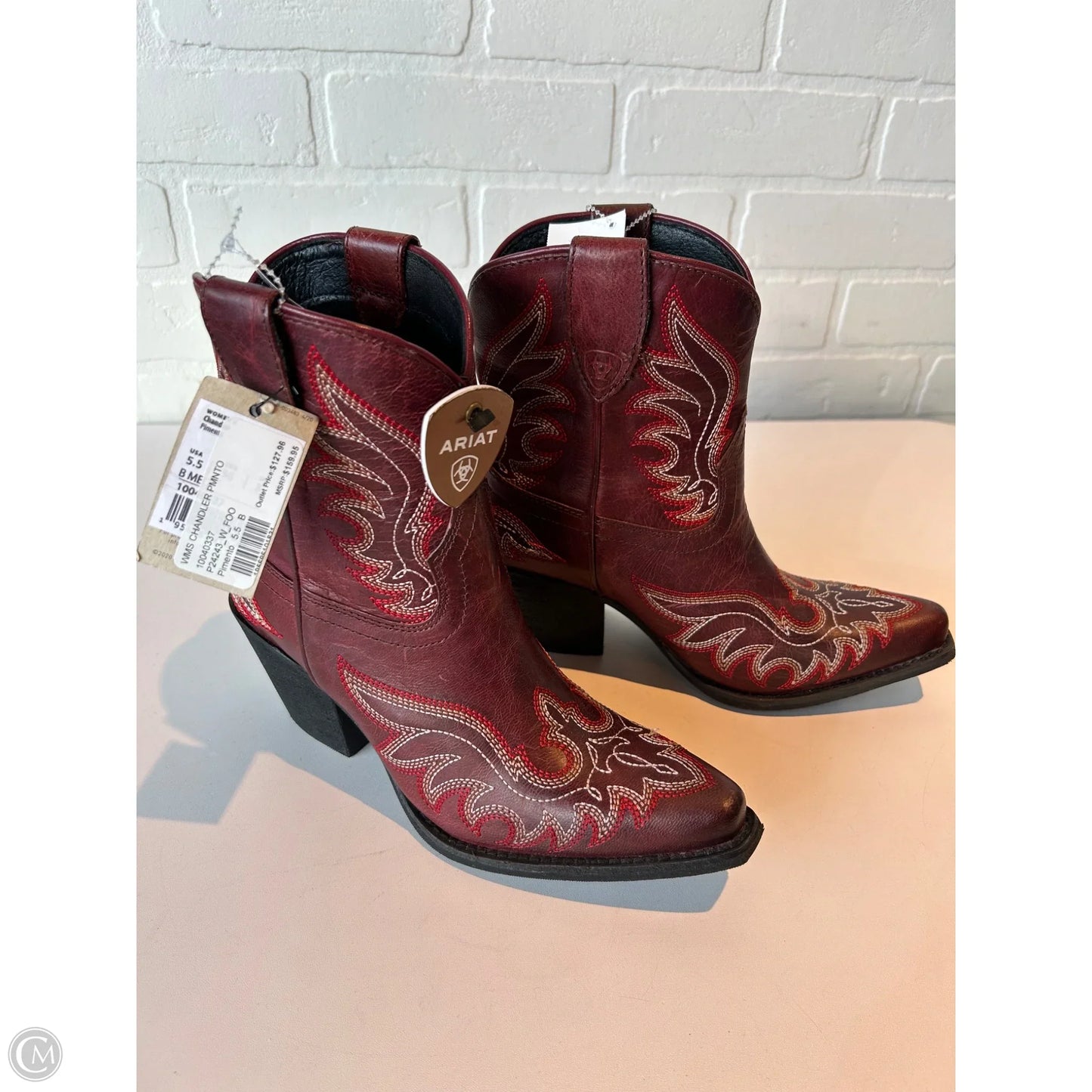 Boots Western By Ariat In Red, Size: 5.5
