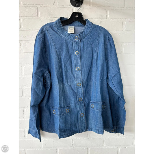 Jacket Denim By Blair In Blue Denim, Size: Xl