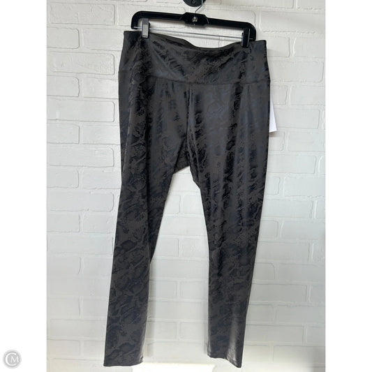 Athletic Leggings By Simply Vera In Grey, Size: 16