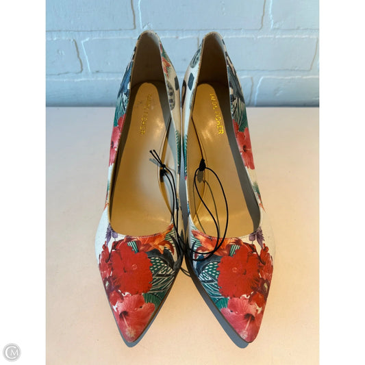Shoes Heels Stiletto By Marc Fisher In Cream & Red, Size: 10