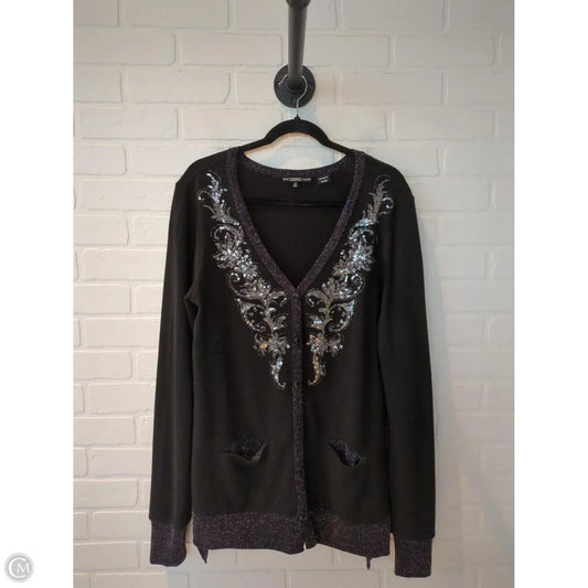 Sweater Cardigan By Miss Me In Black, Size: L