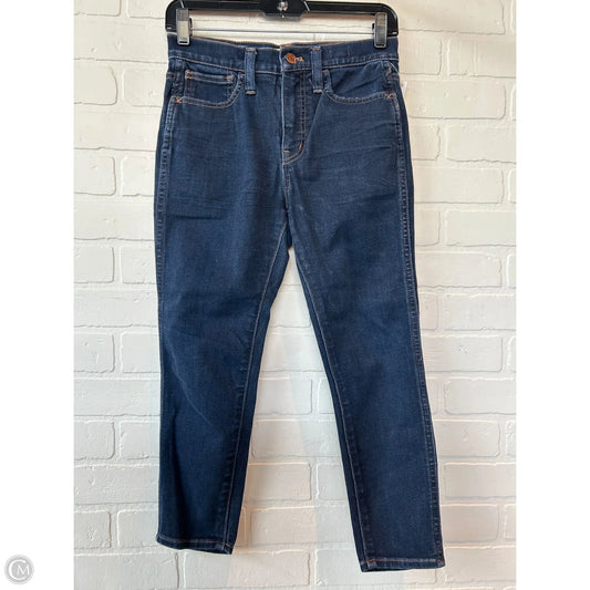 Jeans Skinny By Madewell In Blue Denim, Size: 2p