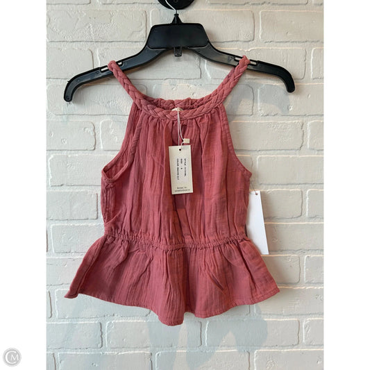Top Sleeveless By SIM & SAM In Pink, Size: S