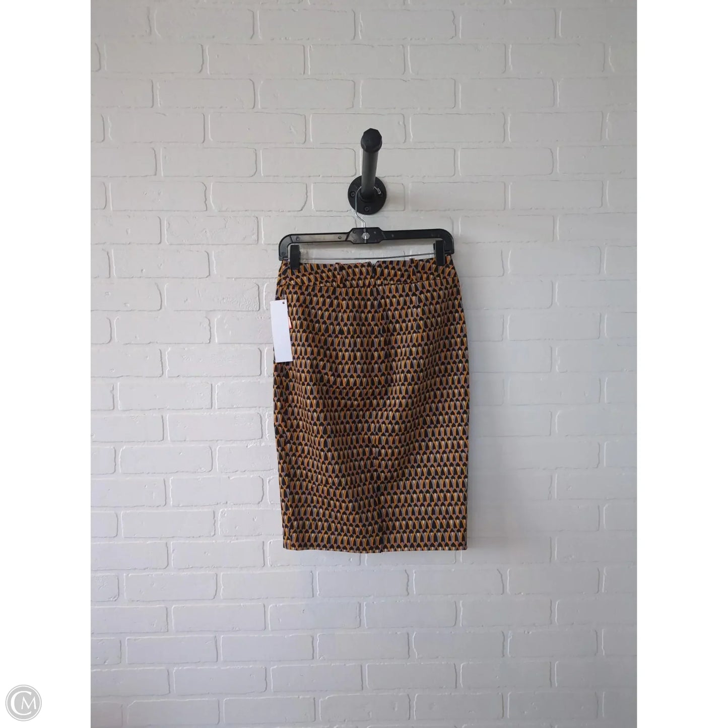 Skirt Midi By Mossimo In Black & Orange, Size: 6