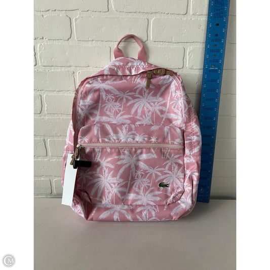 Backpack By Lacoste, Size: Large