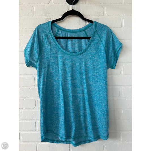 Athletic Top Short Sleeve By Zella In Blue, Size: Xl
