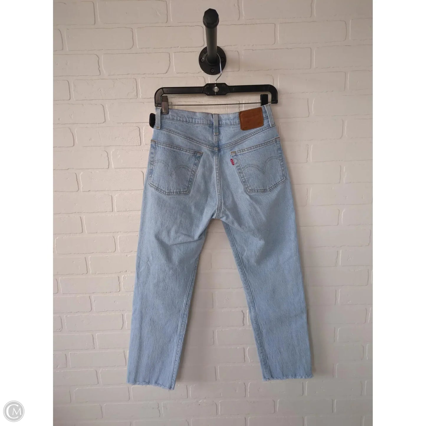 Jeans Straight By Levis In Blue Denim, Size: 2