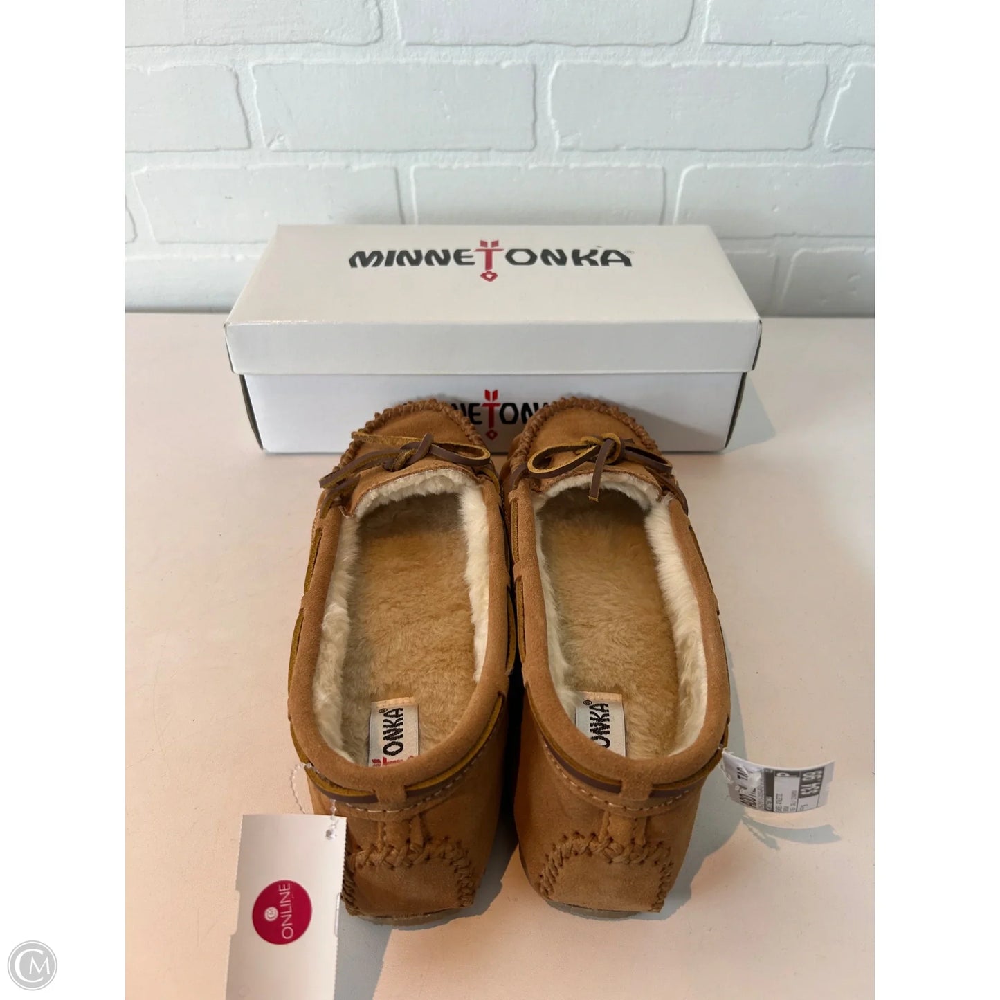 Shoes Athletic By Minnetonka In Brown, Size: 9