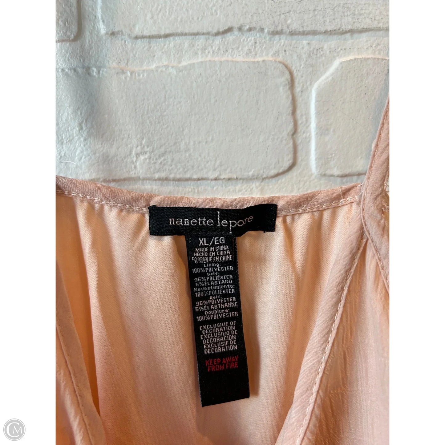 Dress Casual Midi By Nanette Lepore In Peach, Size: Xl