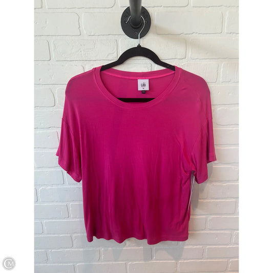 Top Short Sleeve Basic By Cabi In Pink, Size: Xs