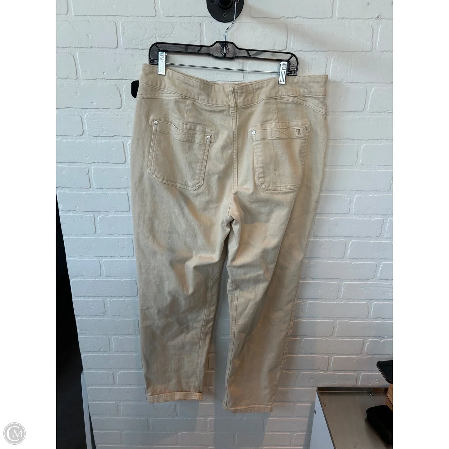Jeans Wide Leg By Pilcro In Cream Denim, Size: 14