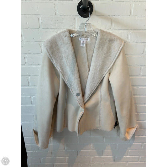 Jacket Faux Fur & Sherpa By White House Black Market In Cream, Size: M