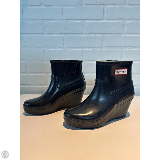 Boots Rain By Hunter In Navy, Size: 6