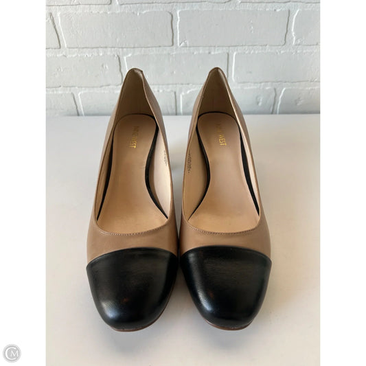 Shoes Heels Block By Nine West In Black & Tan, Size: 11