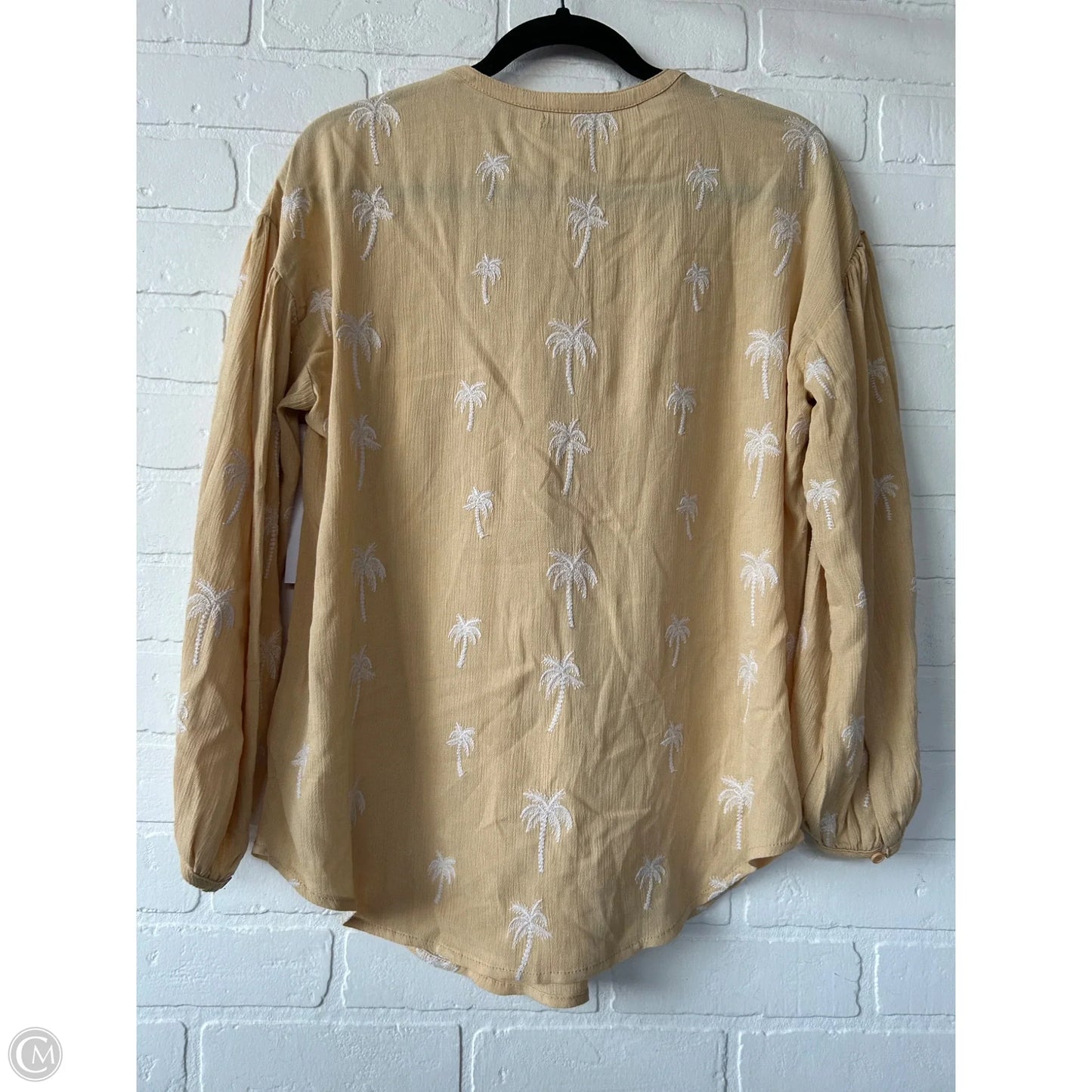Top 3/4 Sleeve By Z Supply In Yellow, Size: Xs