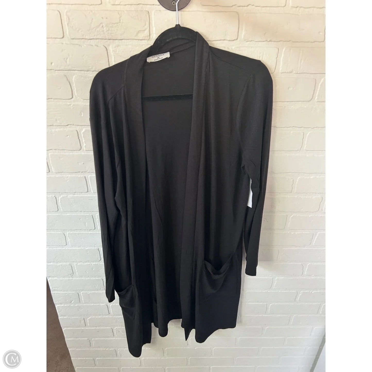 Cardigan By Zenana Outfitters In Black, Size: Xl
