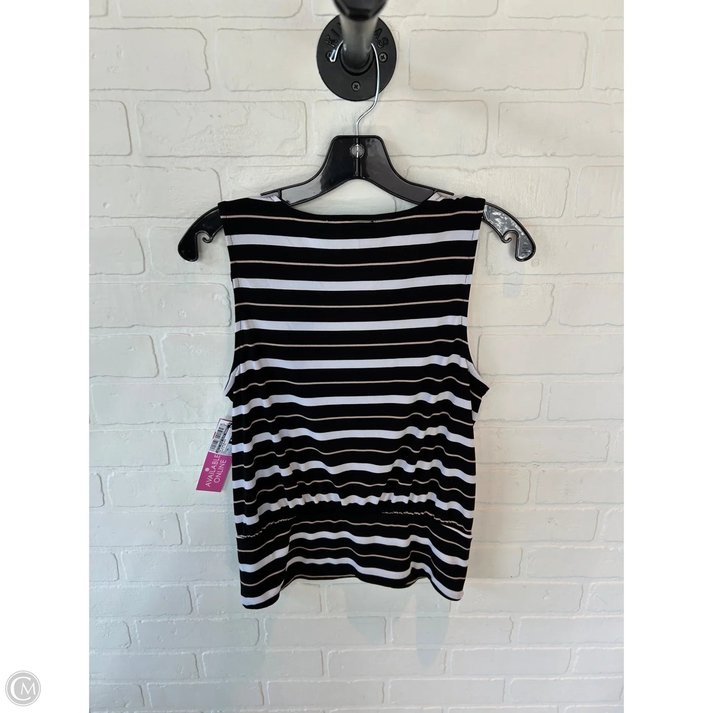 Top Sleeveless By White House Black Market In Black & Tan, Size: Xs