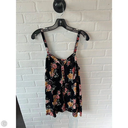 Top Sleeveless By Torrid In Black & Yellow, Size: 1x