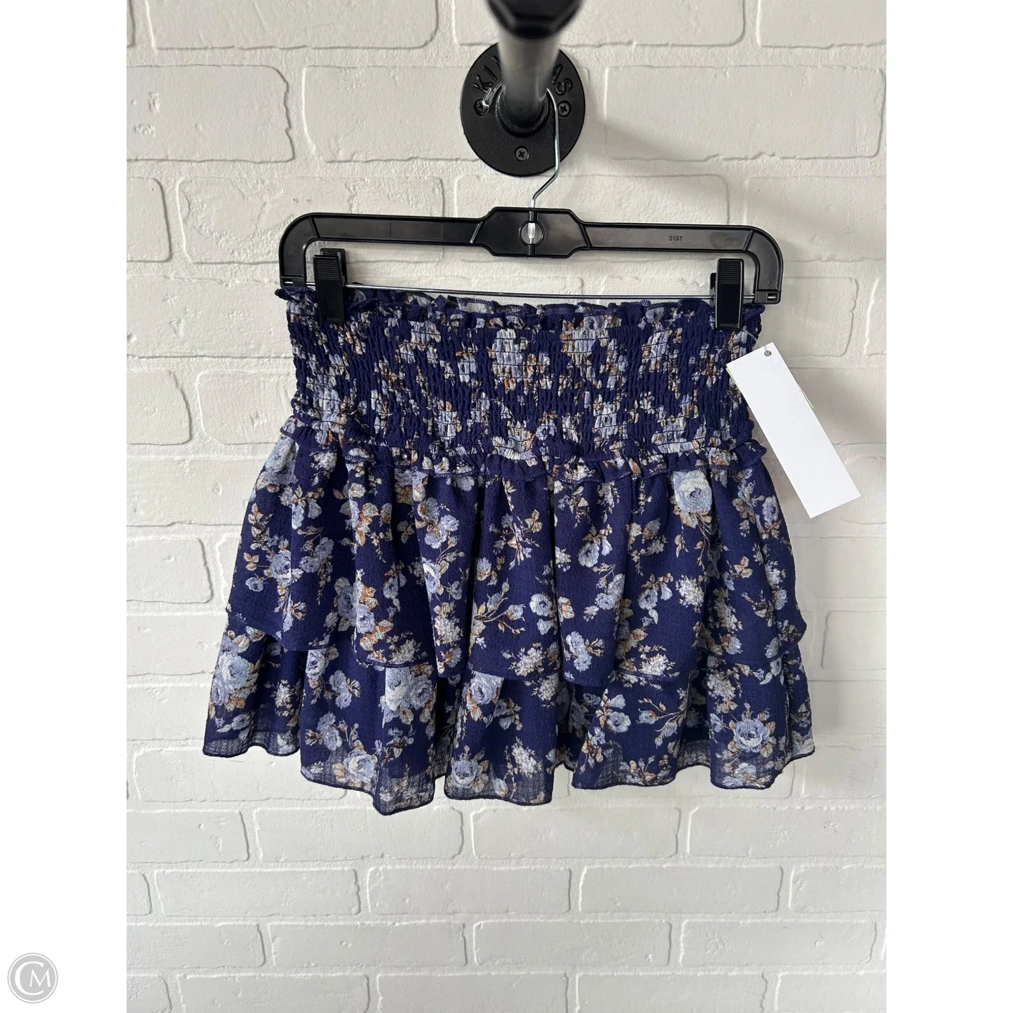 Skirt Mini & Short By Altard State In Blue & Brown, Size: 8