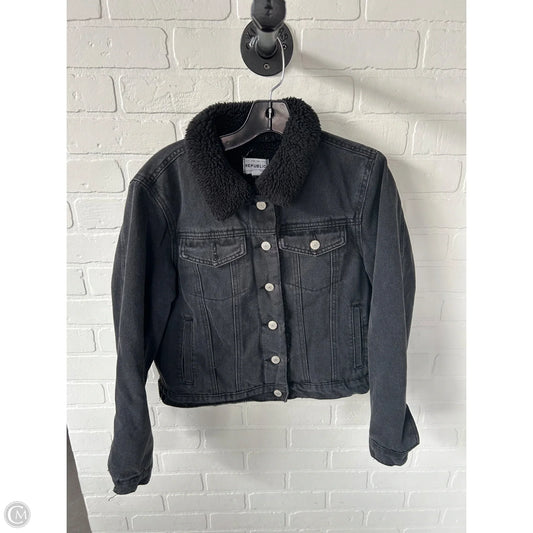 Jacket Denim By For The Republic In Black Denim, Size: M