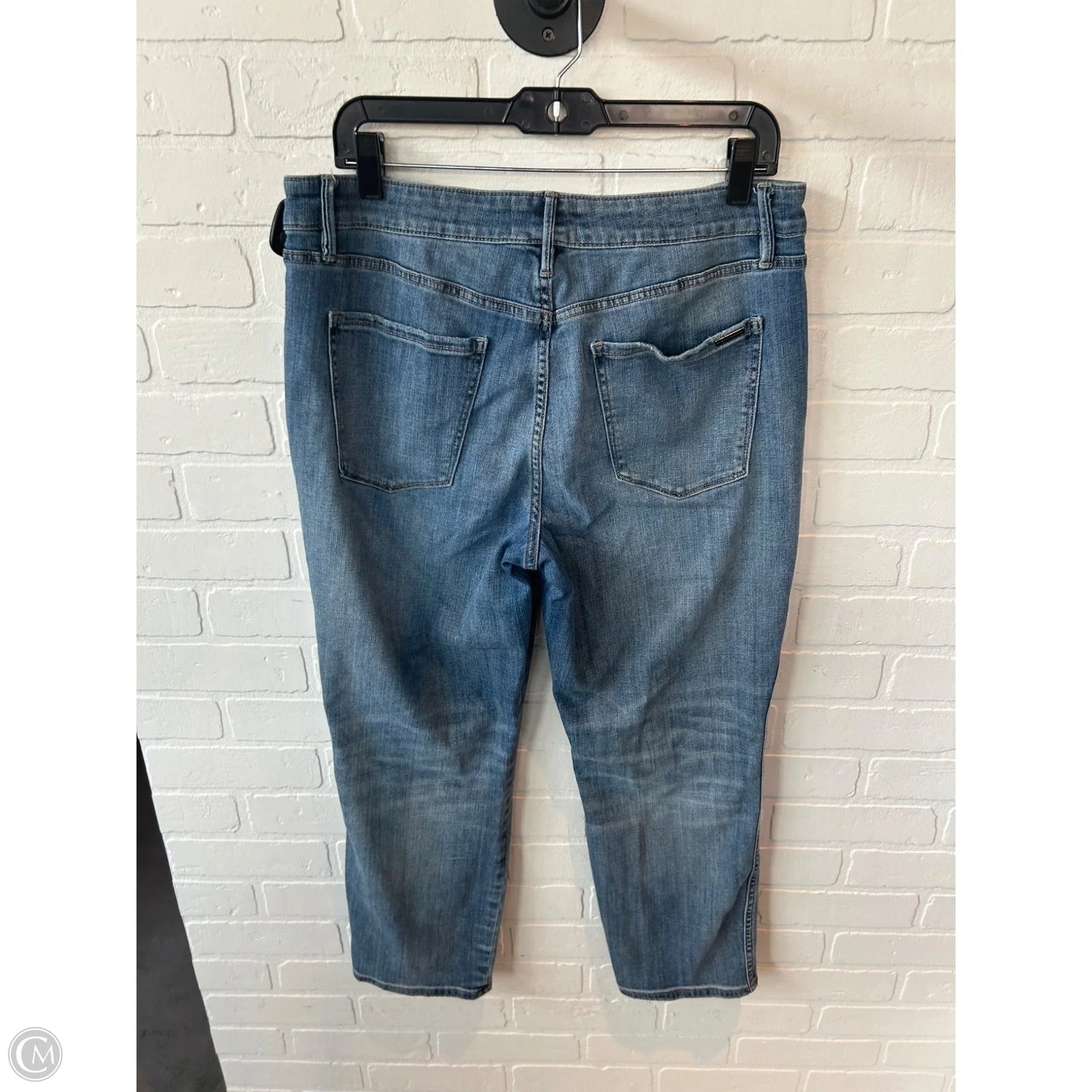 Jeans Straight By White House Black Market In Blue Denim, Size: 14