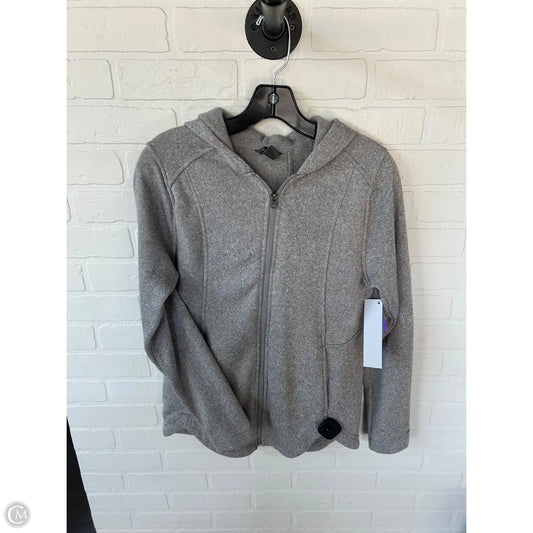 Jacket Fleece By Eddie Bauer In Grey, Size: M