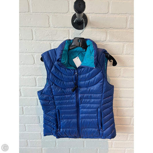 Vest Puffer & Quilted By Bernardo In Blue, Size: M