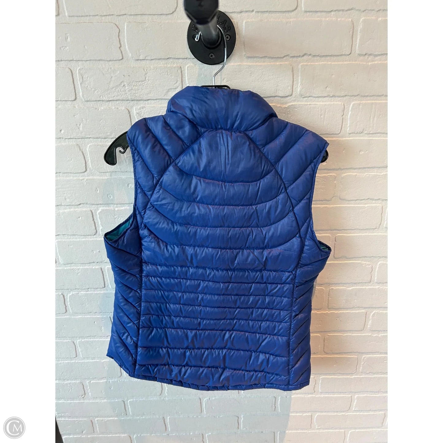 Vest Puffer & Quilted By Bernardo In Blue, Size: M