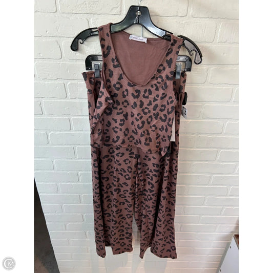 Lounge Set Pants By Clothes Mentor In Black & Brown, Size: S