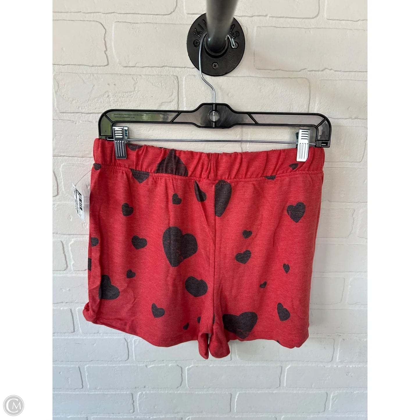Lounge Set Shorts By Clothes Mentor In Black & Red, Size: L