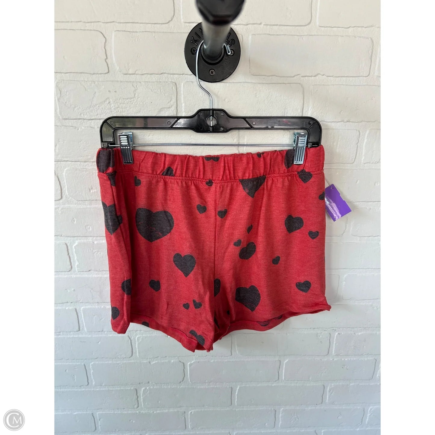 Lounge Set Shorts By Clothes Mentor In Black & Red, Size: L