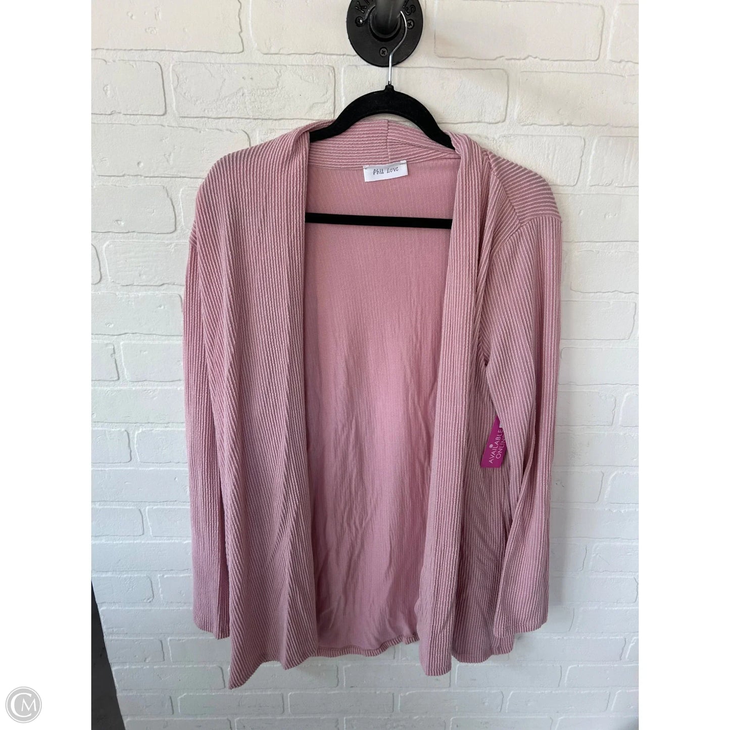 Cardigan By Clothes Mentor In Pink, Size: S