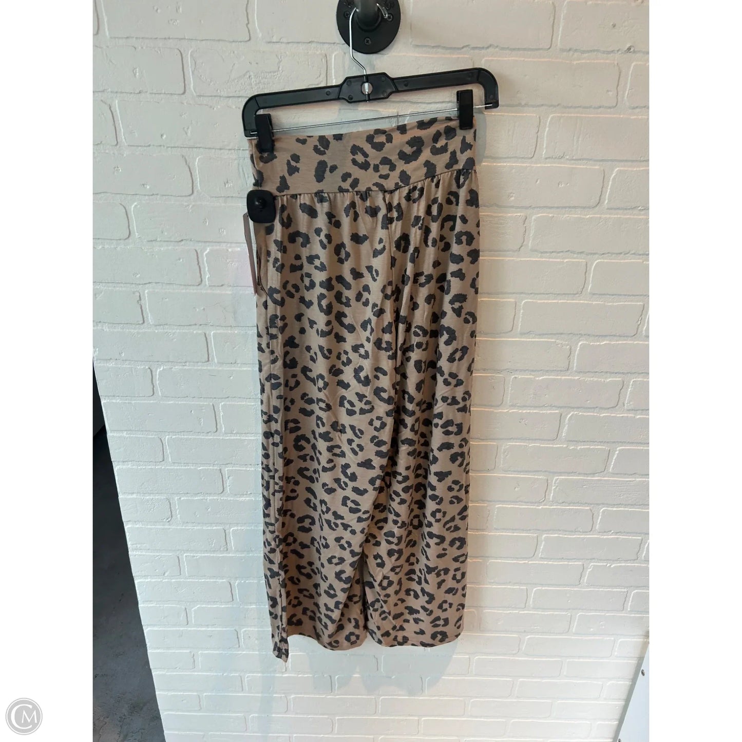 Lounge Set Pants By Clothes Mentor In Black & Tan, Size: L