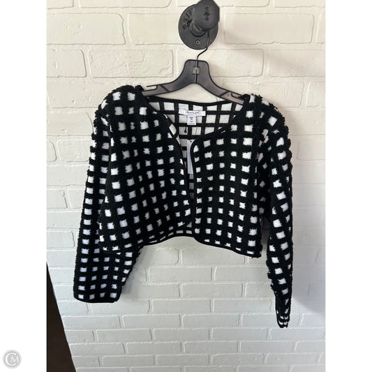 Sweater Cardigan By Cmc In Black & White, Size: Osfm